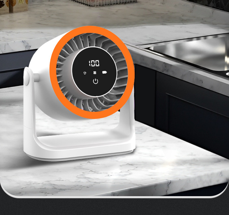 Suction Cup Wall Mounted Mini Fan No Drilling Quiet Small Hanging Fan With Strong Airflow