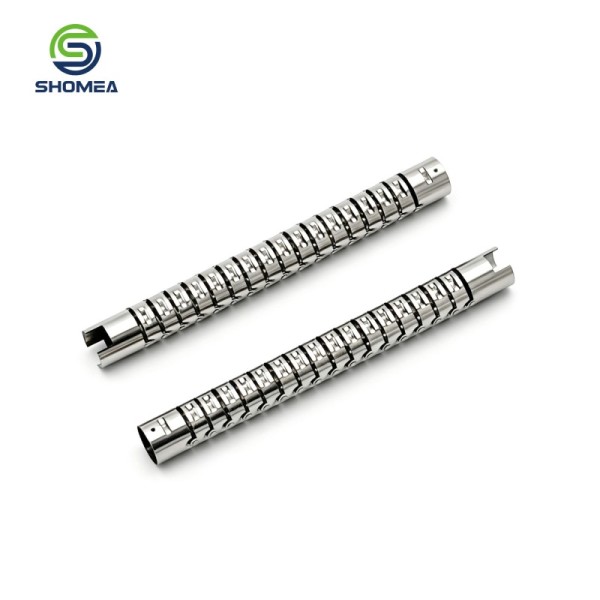 Customized Riveted Stainless Steel Snake Bone Tube