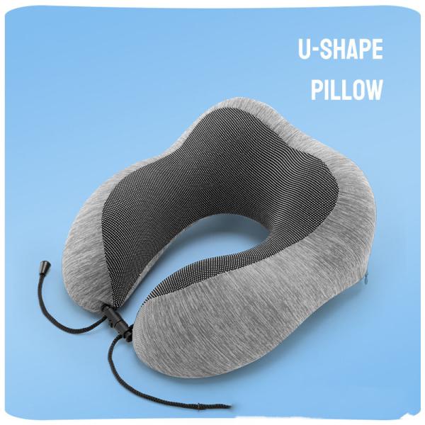 U Shaped Neck Pillow Travel Nap Sitting Sleeping by Car Memory Foam Pillow With Hood Customized for Home