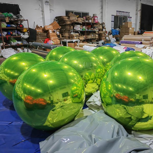 Шарик зеркала PVC воздушного шара зеркала изготовленной на заказ гигантской декоративной раздувной сферы зеркала большой