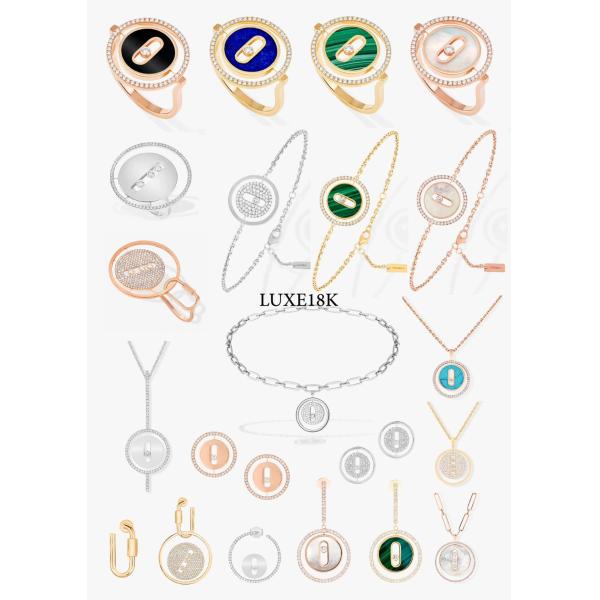 18k Solid Gold Fine Jewelry Replica Jewelry H Color SI1 Clarity