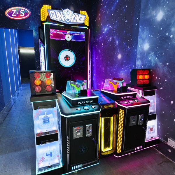 Infrared Shooting Interactive Arcade Shooting Game Multi Game Challenge Modes