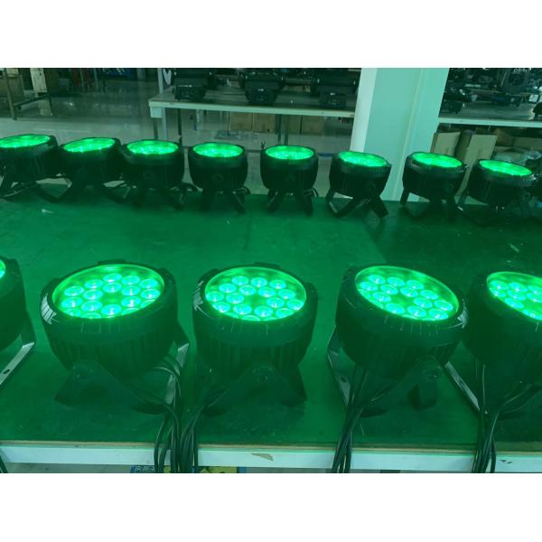 Lâmpadas LED RGBW à prova d'água 18pcs 4in1 LED Par Can Uplight Para DJ Club Disco Lights