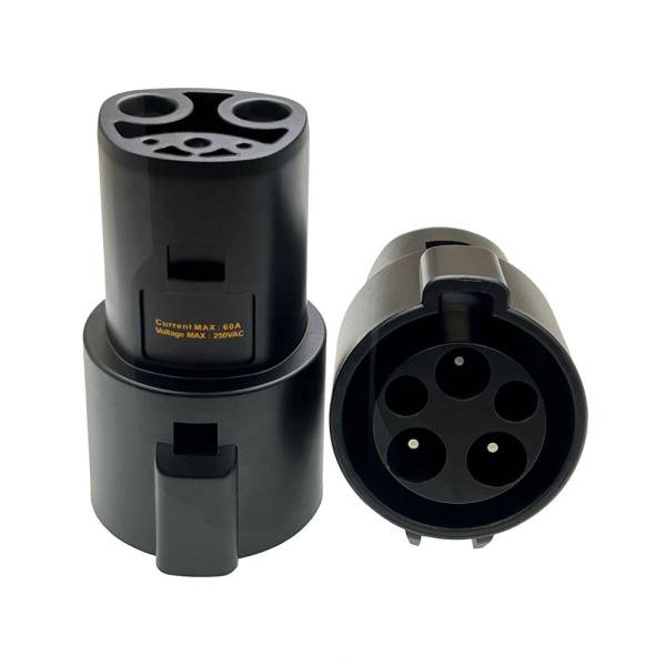 Type 1 to Type 2 EV Adapter 32A SAE J1772 for Replace / Repair
