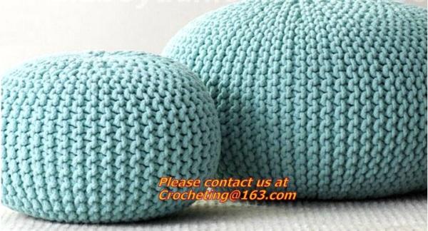 knitted pouf ottoman, Knitted pouf, Straw Cushion Tatami Mat Cushion Pad Play Balcony Wind