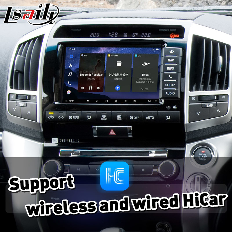 Интерфейс беспроводного Carplay андроида Тойота автоматический на крейсер 200 V8 LC200 2012-2015 земли