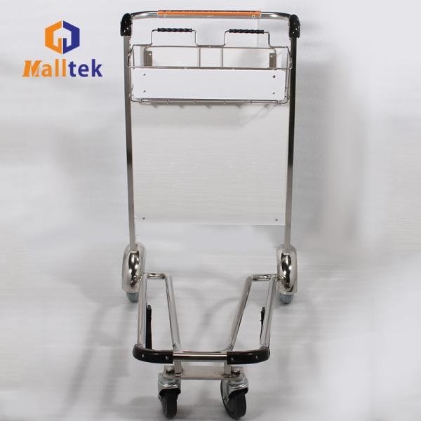 Stainless Steel Airport Baggage Luggage Cart With Four Wheels For Airport