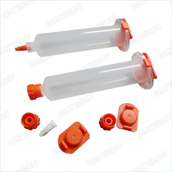 Practical Dispensing Barrels Portable , Multicolor Syringe Tip Cap 55cc 100cc 300cc