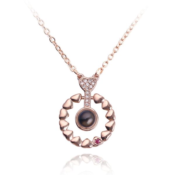 Nanotechnology Memory Love Necklace for Women Fashion Jewelry