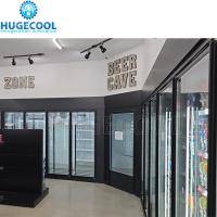 Serviço Online Porta de Vidro Walk In Cooler Para Frutas Vegetais Refrigerador Congelador Combo