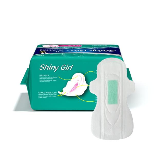 Menstrual Bamboo Sanitary Napkins Pads Day Use Disposable 245mm For Women