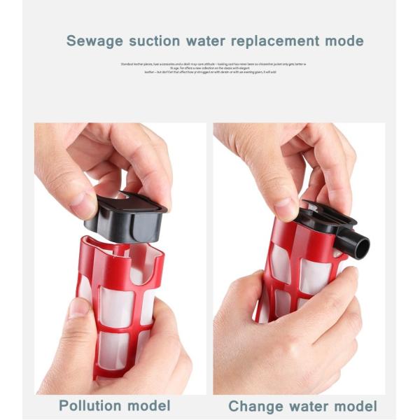 Agua de limpieza Chan del extractor del barro de la arena del acuario del filtro automático del aspirador de la grava del acuario