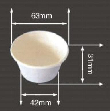 BIO-DEGRADABLE BAGASSE CUP, GOOD SUBSTITUTE OF PAPER AND PLASTIC CUPS, FOR HOT OR COLD BEVERAGES, CAN FIT WITH LID/COVER