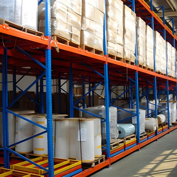OEM Size Q235B Steel Push Back Shelving Heavy Duty Steel Racking For Bulk Loads