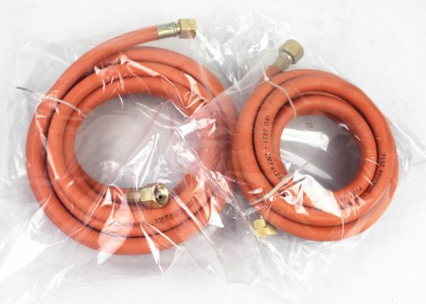 Orange ID 6mm NBR Lpg Gas Hose For  Industrial Usage