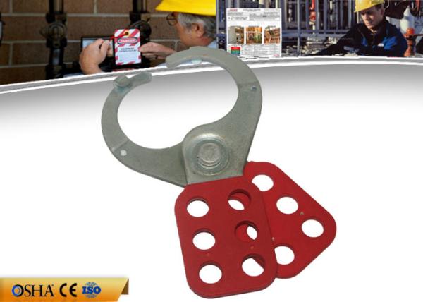 ZC-K21 Economic Steel Lockout Hasp 6 Prying Resistant Hook ABS Coated Body