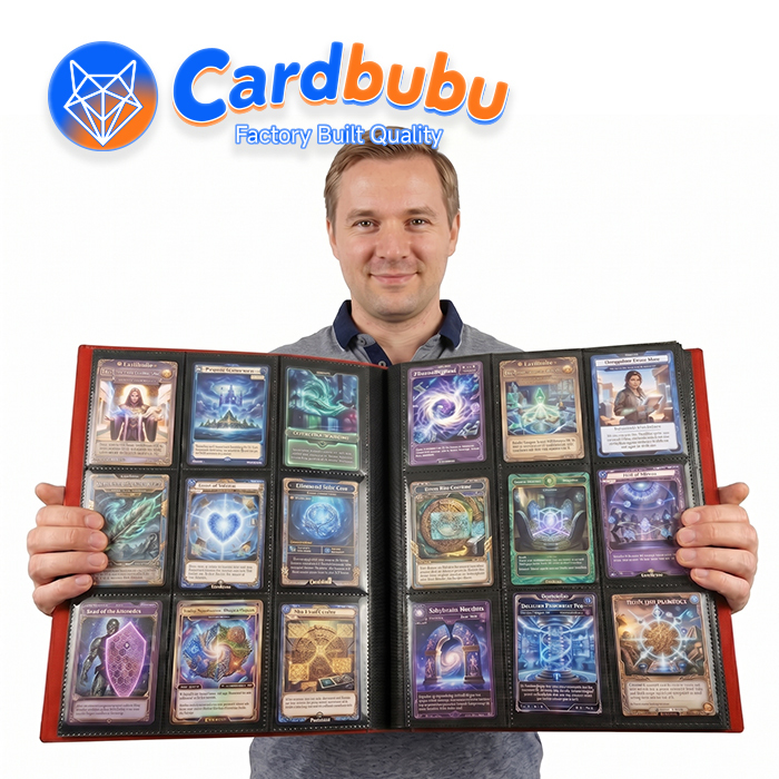 Global Game Card Collection Binder PT CG MTG 9 Pocket Binder