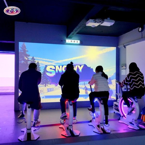 Smart Interactive Cycling System Indoor AR Bike Race Competitive Gameplay