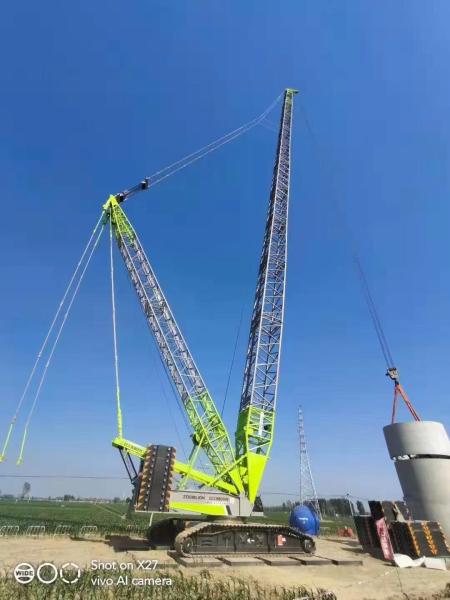 Second Hand 800 Ton Crawler Crane Tracked Crane 2020 Model ZOOMLION ZCC9800W Boom 171m
