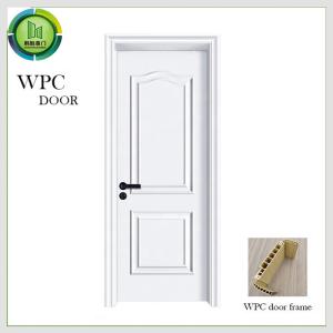 Uso interno branco composto do banheiro da porta lisa da resistência WPC da t