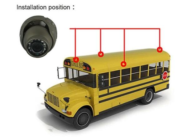 3.6mm In Car CCTV Camera System , IR Lens Audio Mini Security Camera System