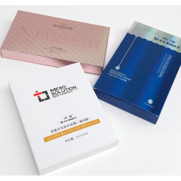 Eco Friendly High End Cosmetic Paper Box , Custom Skin Care Packaging Box