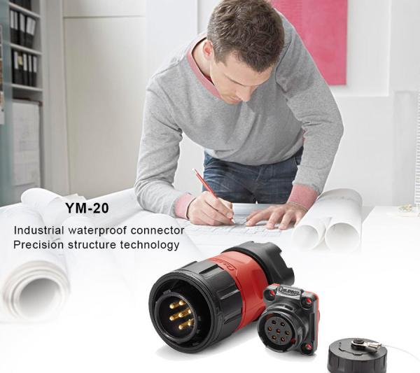 CNLINKO 3 Pin Waterproof Connection Cable Plug Electrical Swivel Xlr Connector 3 Pin Electric Terminals Connector