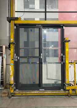 AS100 Series Non-Thermal Break Sliding Door with Heavy-Duty Aluminum Profile and Multi-Point Sealing for Wind & Dust Resistance