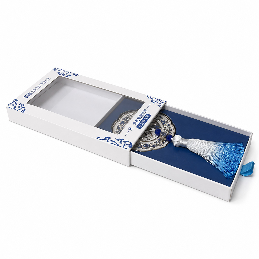 EVA Insert Window Drawer Packaging Box Foil Stamping for Cosmetic