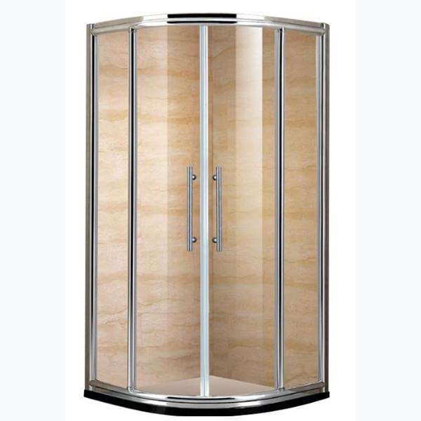 304 Stainless Steel Bath Shower Cabinet Black Chrome Aluminum Finish