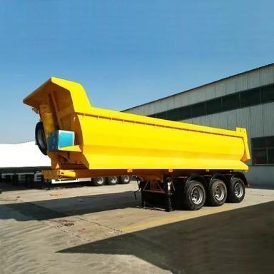 3 Axles Tipper Cargo Truck Trailer Transport Tipping Trailer Side Dump for Transportation