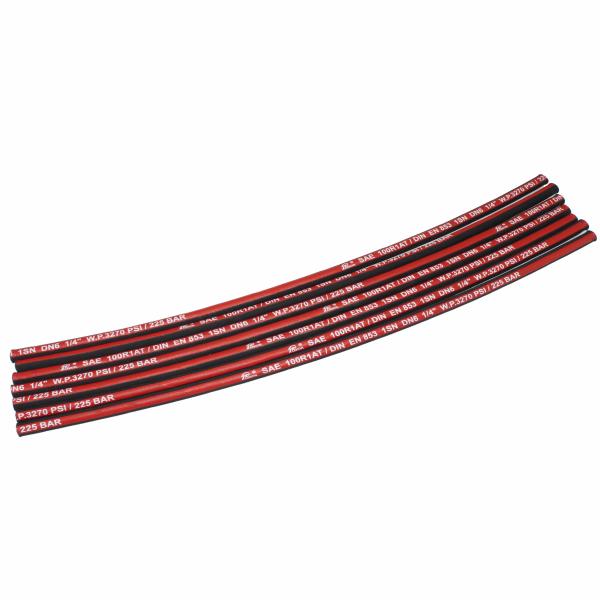 SAE 100 R1AT High Pressure Hydraulic Hose , Wire Braided Rubber Hose