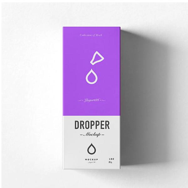 Eco Friendly Cosmetic Packaging Box 30ml Essential Oil Dropper Bottle Packaging Box