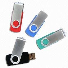 Eslabón giratorio 1GB, 2GB, 4GB, 8GB, memoria USB del metal 16GB compatible con la PC AT-027