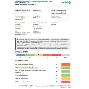 Maidong Sports Equipment Co., Ltd. Сертификации