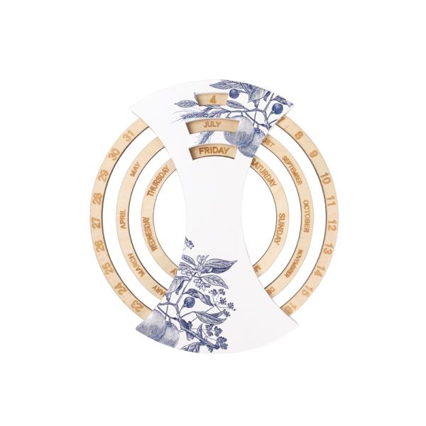 OEM Chic Wooden Calendar Ply Wood Wooden Block Perpetual Calendar