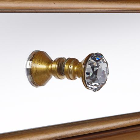 Living Room Cabinet Modern 4 Drawers 4 Doors Buffet Cabinet Table with Mirrored Finish