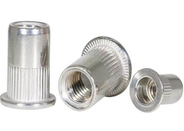 Aluminum Alloy 6061 7075 Anodized  plain Small Flat Head Serrated Rivet Nuts