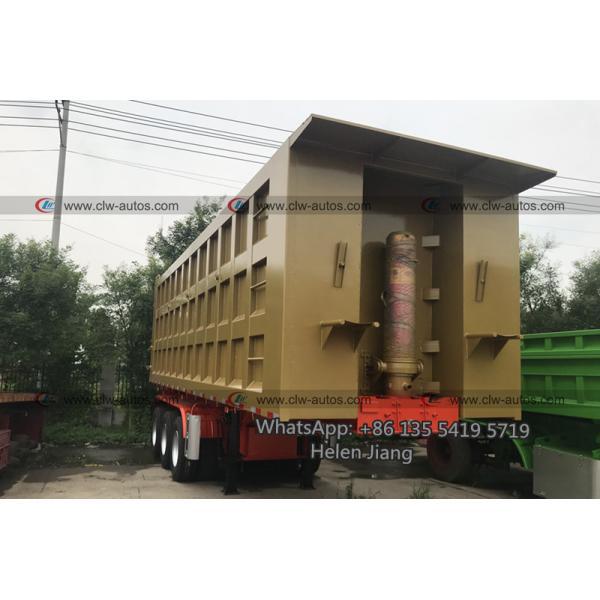 3 FUWA Axle 40 Ton 45 Ton 50 Ton Tipper Semi Trailer