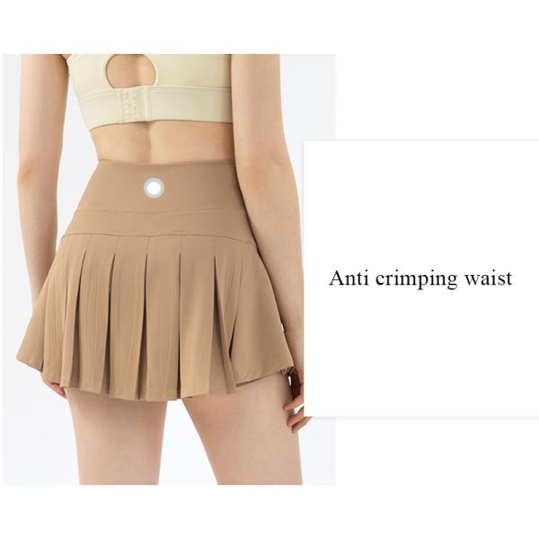 Синяя плиссированная юбка для гольфа для женщин с высокой талией