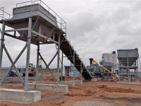 Matériel d'usine de mélange 155KW de ciment stationnaire de sol de construction de routes