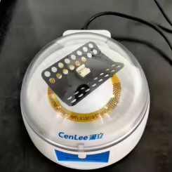 Mini 7000RPM Lab Benchtop Centrifuge 2700g RCF Dual Rotor 8*1.5/2.0ml 0.2x32 PCR Stripes Low Speed Model