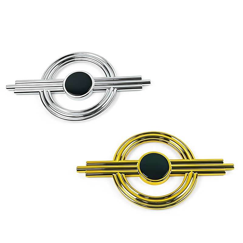 New Glossy Hollow-out Plastic Furniture Decorative Buttons Shaped Like Golden Ringed Planets Minimalist Sofa Ornament Buckles