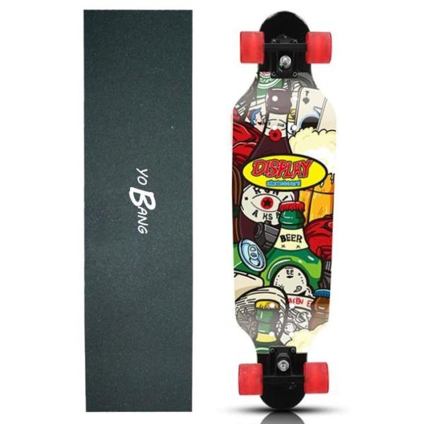 31x8.5 Inch Mini Complete Skateboard 7ply Canadian Maple Freeride For Adults Girls