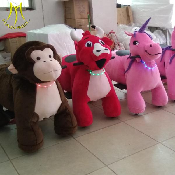 Hansel zoo equipment funny amusement park plush motorbike coin operated kiddie ride