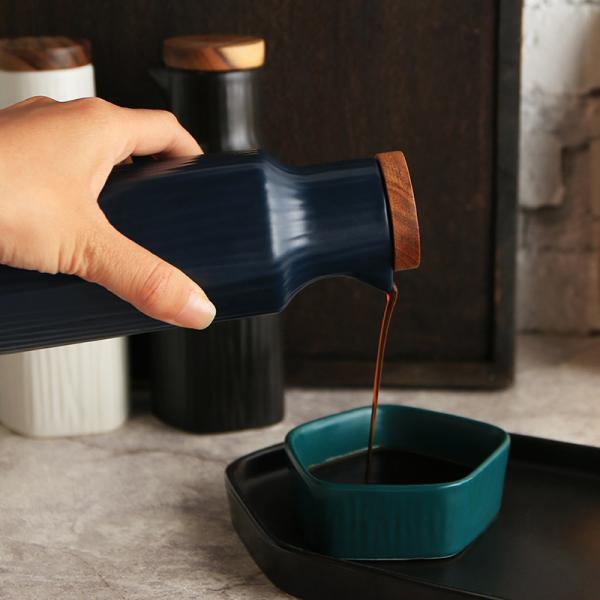 Столовая посуда керамический масляный горшок креативная кухня соевый соус бутылка масла уксусный горшок