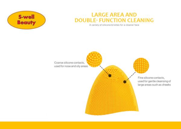 Portable waterproof Hot Sale Silicone Face Cleaner Brush mini UBS brush