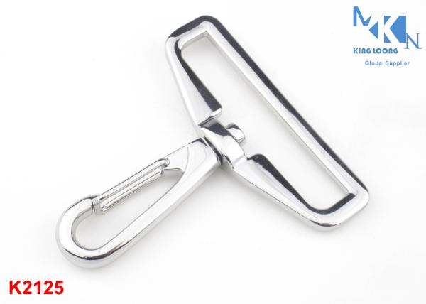 Nickle Color Swivel Snap Trigger Hook Clips , Metal Swivel Snap Hook For Strap Belting