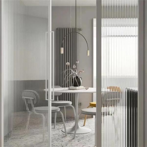 Вырезанное 5 мм 6 мм 8 мм евро бронзовое Мору флейтированное витражное стекло дл