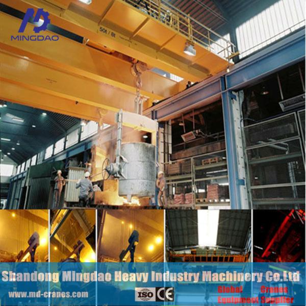 Best Quality MD Brand QDY Model 32ton 50 ton Double girder Metallurgy Bridge Crane with Lower Price